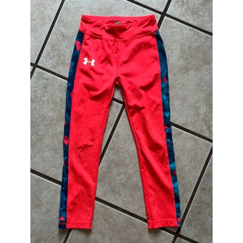 Girls Pink Under Armour Leggings Size 6